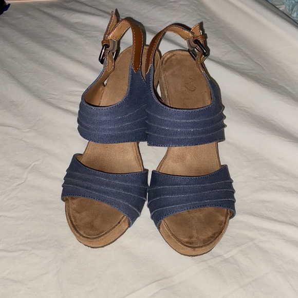 Blue jean wedges - Picture 2 of 5